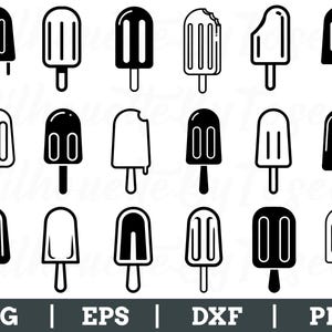 Popsicle Svg, Popsicle Silhouette, Popsicle Dxf, Popsicle Vector, Png