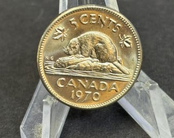 Low Mintage 1970 uncirculated Canada nickel