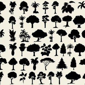 Tree SVG Bundle, Tree Silhouette svg, Tree SVG, Trees svg,Forest svg, Landscape svg,palm tree svg,Lasercut files,Tree Line svg,Pine Tree svg
