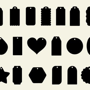 Tags SVG Bundle, Tags PNG Bundle, Tags Clipart, Tags SVG Cut Files For Cricut, Banner Svg, Shapes Svg, Gift tag svg, Borders and frames svg
