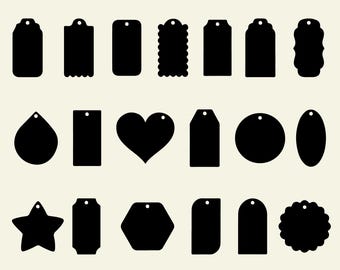 Tags SVG Bundle, Tags PNG Bundle, Tags Clipart, Tags SVG Cut Files For Cricut, Banner Svg, Shapes Svg, Gift tag svg, Borders and frames svg