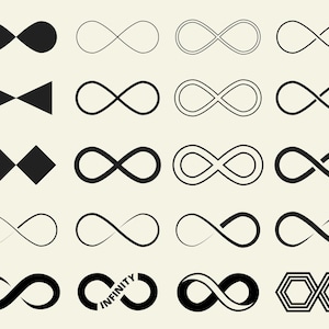 Infinity Symbol SVG, Infinity PNG Bundle, Infinity Clipart, Infinity SVG Cut Files for Cricut, Infinity Silhouette, Infinity Heart Svg