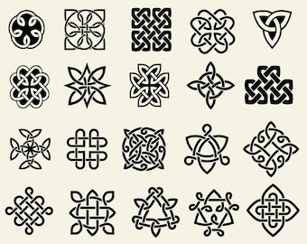 Celtic Knot SVG Bundle, Irish Clipart (Digital Download)