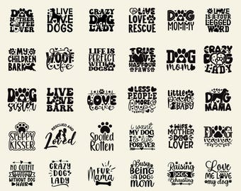 Pacchetto Svg Cane, Svg Amante dei cani, Svg Citazione Cane, Pacchetto Svg Citazioni Divertenti Cane, Detto Cane, File Tagliati Cane, Svg Mamma Cane, Svg Animale Domestico, Clipart Cane