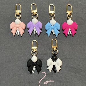 Cute Bow Keychain or Bag Charm - Multiple Colors Available!