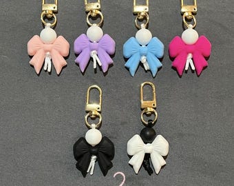 Cute Bow Keychain or Bag Charm - Multiple Colors Available!