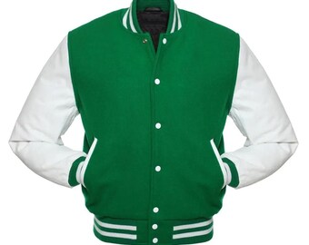 Custom Wool Varsity Jacket Personalized Letterman Bomber College Team Baseball Football Unisex Apparel Outerwear