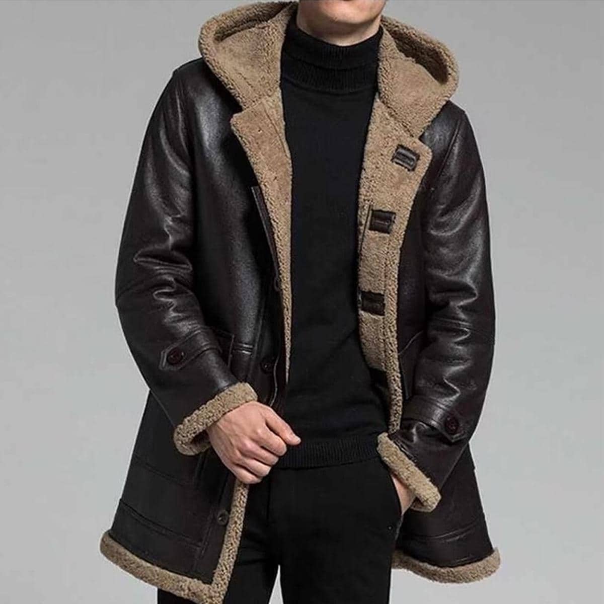 Manteau En Fausse Peau De Mouton Colynn - Taille XL - Neuf Avec étiquettes