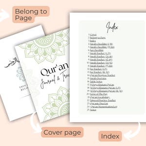 Koran Journal Digital, Koran Journaling, Koran Arbeitsbuch, Koran Studium & Reflexion, Sure Studium, Islamisch Druckbar, Koran Journal PDF Bild 3
