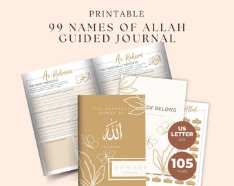 Diario guiado sobre los 99 nombres de Alá: Reflexión y estudio guiados sobre Asmaul Husna (descarga en PDF)