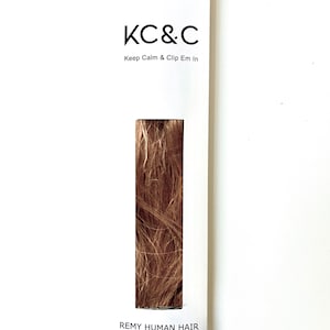 Karamelbruine highlights - Europese Remy-haarclip-in extensions