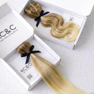 Warm Blonde Balayage Clip-In Remy Human Hair Extensions: Volume & Length