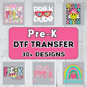Plus de 30 décalcomanies thermocollantes pour la rentrée scolaire pré-scolaire, prêt à repasser, presse à chaud pour enseignant pré-scolaire, décalcomanie pré-scolaire I&#39;m Ready to Crush
