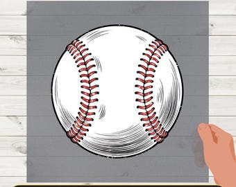 Baseball Ball DTF Transfer, Baseball Game Day DTF Print, Baseball Mom Iron-On Transfer, Ready to Press, Baseball Lover Gift, Sport Mom Decal