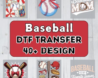 Baseball DTF Transfer, Coquette Bow, Sport Mom, Game Day Print