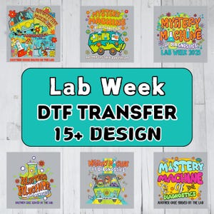 15+ Lab Week 2025 DTF Transfer, Mystery Machine of Diagnostic Iron On Decal, Lab Tech Gift, Ready to Press, Laboratory Technician Design DTF