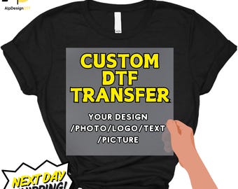 Custom DTF Transfer, Ready To Press, Personalized Photo Print