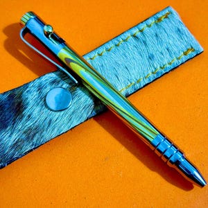 ABDVILLIAN Precision Entity edc pen - Brass Edition, Mokume Ballpoint