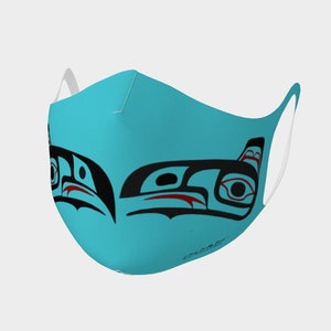 Eagle Raven Northwest Art Tlingit Lovebirds Polyester Facemask