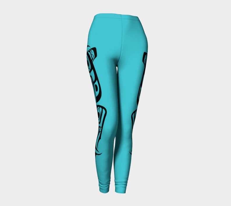 Eagle Raven Traditional Wasteband Leggings Teal Up to 2X image 1