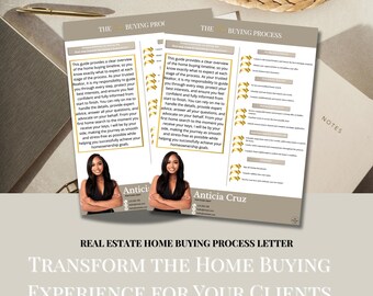 Real Estate Home Buying Process Flyer | Modern Canva Template