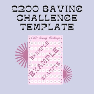 GBP Savings Challenge Template Instant Digital Download