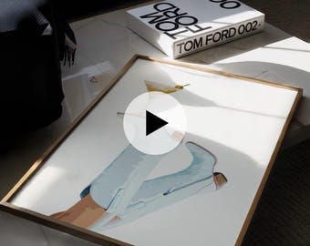 MAQUETA DE VIDEO DE CARTEL, MAQUETA DE VIDEO DE MARCO DIN A, MAQUETA DE VIDEO DE CARTEL, PLANTILLA DE Photoshop, MAQUETA DE ARTE, MAQUETA DE INTERIOR, PROPORCIÓN DIN A, MARCO DE COLOCACIÓN