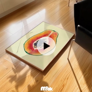 Video Mockup DIN A ISO ,Frame Video Mockup, Poster Video Mockup, Photoshop Template, Art Animation,laying frame, Realistic Video Mockup