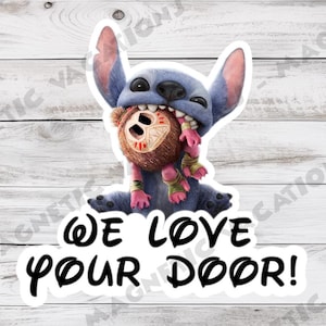 We Love Your Door! - Lilo and Stitch!! - Show your love for cruise doors! - Disney Cruise Line Pixie Dust - DCL - Disney Cruise Magnet