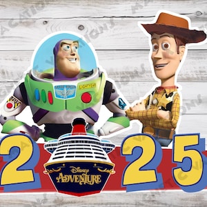 Toy Story Magnet - Woody & Buzz - DCL - Disney Cruise Magnet - 2025/2026/2027/2028/2029 - Alle Schiffe