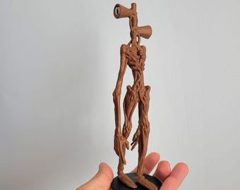 Hand-Painted Siren Head Figure: Horror Collectible Statue
