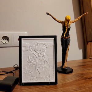Veilleuse en lithophane personnalisée imprimée en 3D, lampe photo personnalisée, cadeau de veilleuse photo imprimée en 3D pour vos proches, vraie photo (pas dans un magasin)