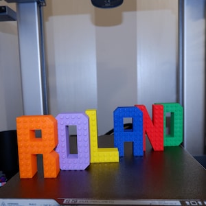 Bloques de nombre personalizados: letras del alfabeto impresas en 3D para niños, regalo con nombre personalizado, decoración infantil, juguete Montessori