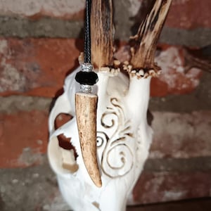 Deer antler necklace