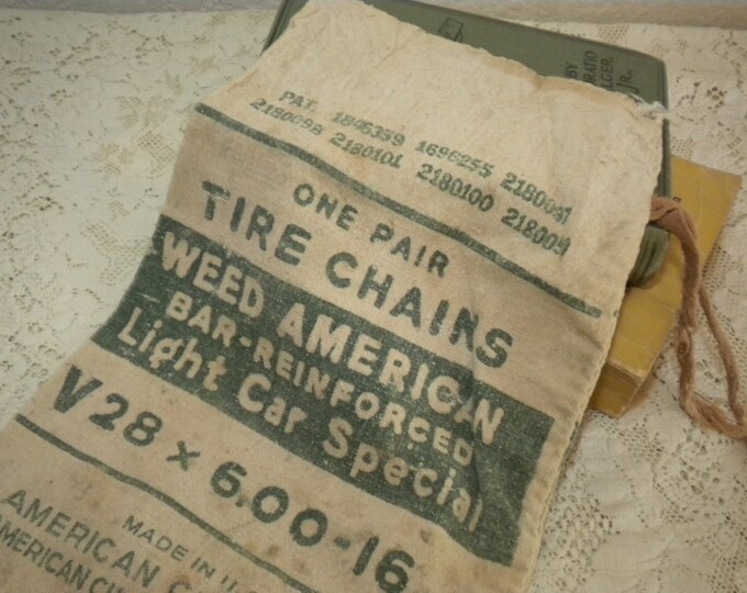 Vintage Car Tire Chain Bag Weed American Light Car Special Etsy