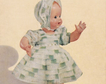 Digital Download The Doll Book Vintage Patterns for Crocheted Doll Clothes