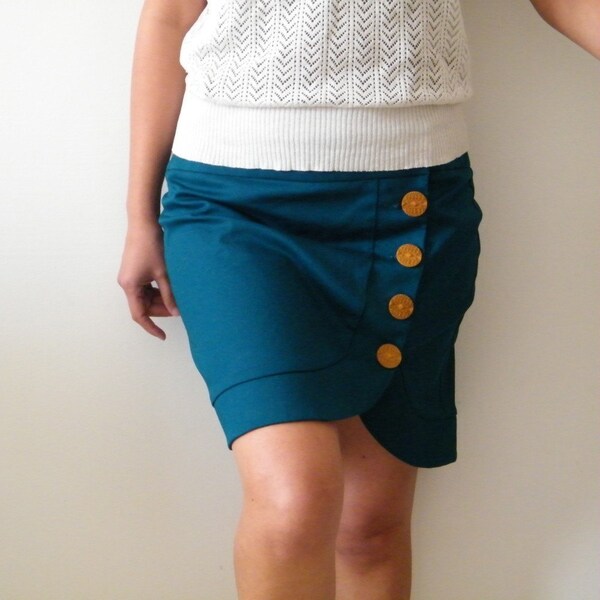 Xmas sale Teal skirt for the unique girl