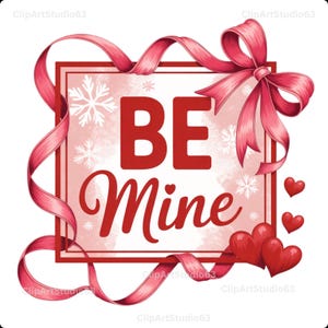 Be Mine Valentines Heart Png