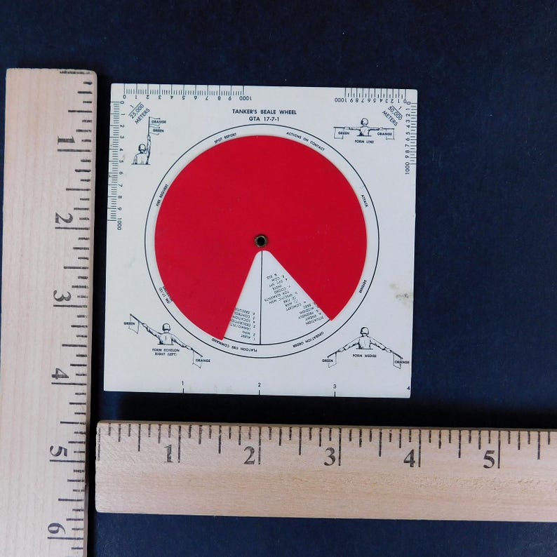 Vintage Army Tanker's Beale Wheel, Training, Hand Signals, Firing ...