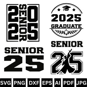 Afstuderen Svg-bundel, afstuderen Cap Svg, Grad 2025, Class of 2025, afstuderen 2025 Svg, afstuderen Topper Svg, gesneden bestanden, Instant Download