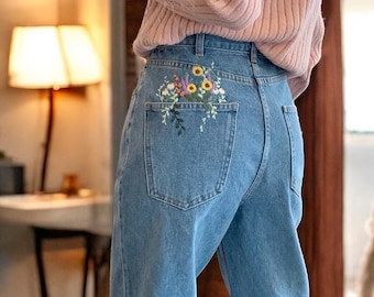 Wide Leg Baggy Jeans – Loose Fit Skater Denim – Y2K Vintage Streetwear – 90s Retro Aesthetic – High Waist Oversized Hip Hop Pants