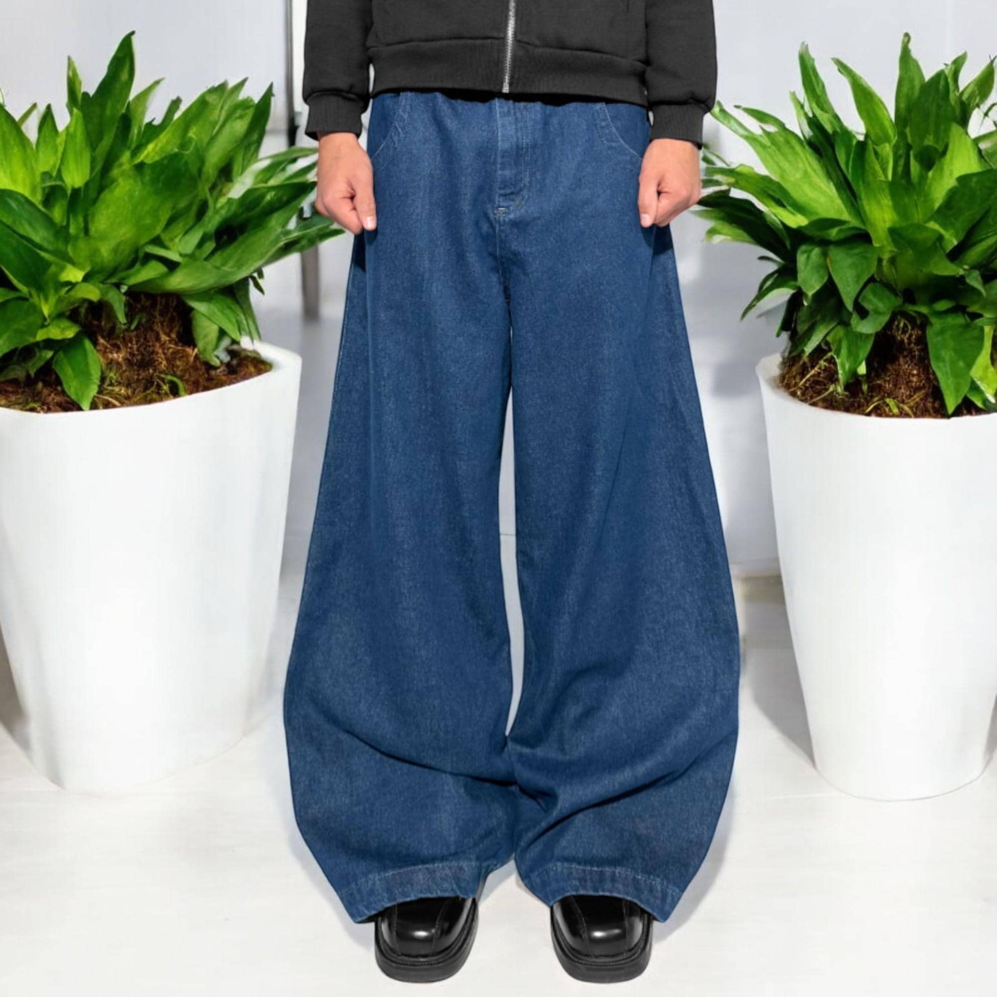 Baggy Jeans for Men – Wide Leg Skater Denim – Y2K Vintage