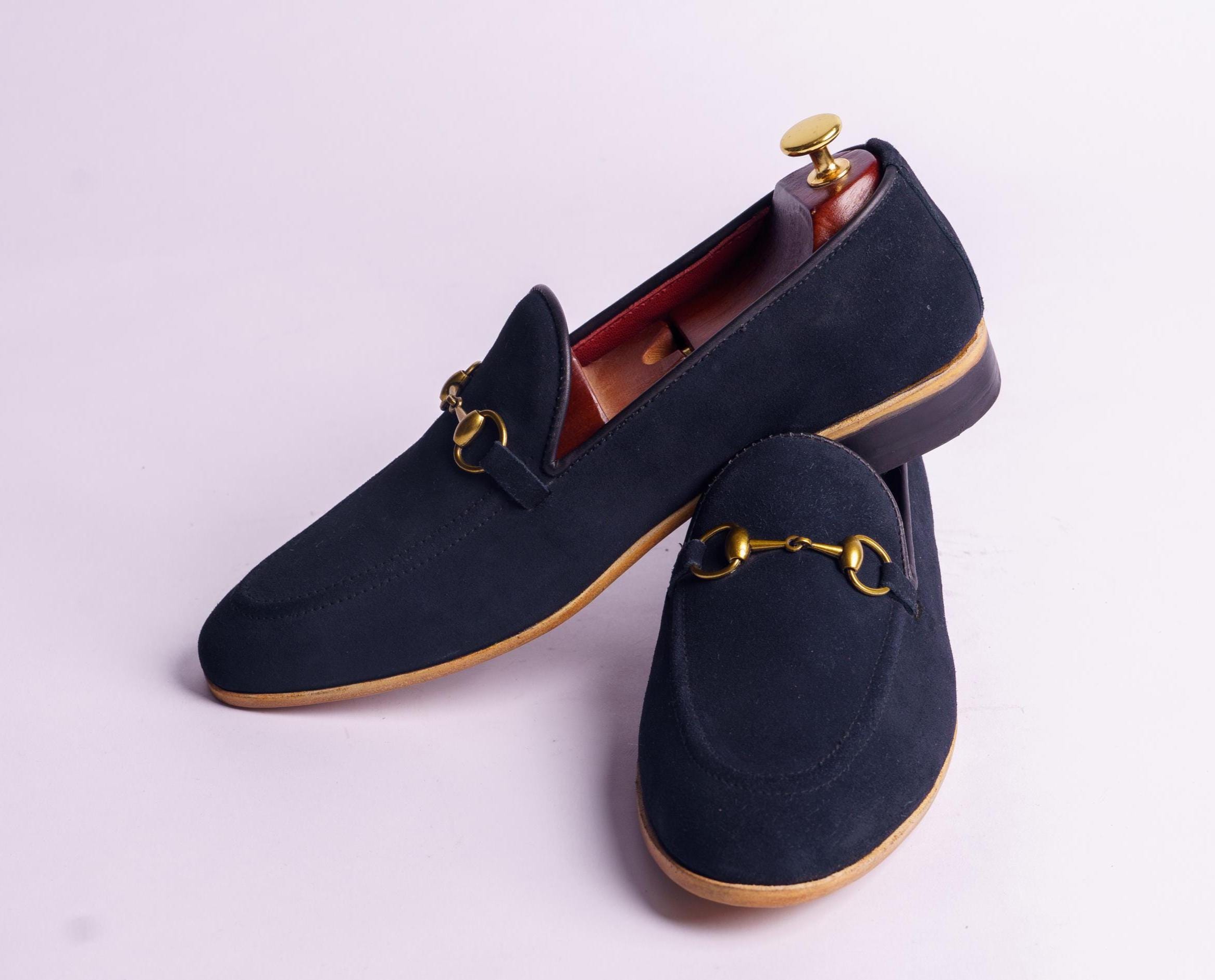 To Boot Navy Suede Bit Loafers with Gunmetal Silver Horsebit 530656-1_2025_Shopify_1200x.  main image 4