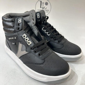 Servis Cheetah White Leather High Top Sneakers – Men display picture 2