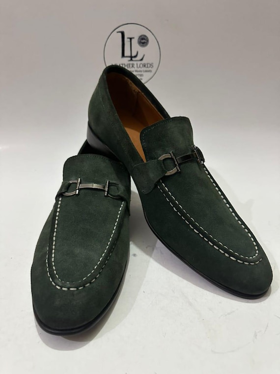 doja cat green dress BIAMBI SUEDE PINE GREEN | Green Mary Jane suede bar shoes main image 1