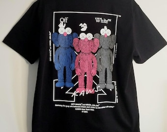 High Quality off White X Kaws T Shirt - Etsy