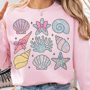 Wildflower Seashell Clam Summer Png, Summer Vibes Png, Floral Summer Png, Summer Beach Png, Wildflower Summer Design, Summer Vacation Png