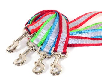 Reflective Safety Leashes - many colors and lengths