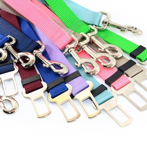 Dog Seat Belt Tether, adjustable, universal, 40 colors & prints, free shipping image 4