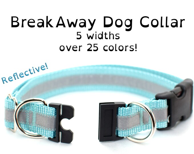 Reflective BREAKAWAY Safety Dog Goat Pig Sheep Collar, Break Away Dog